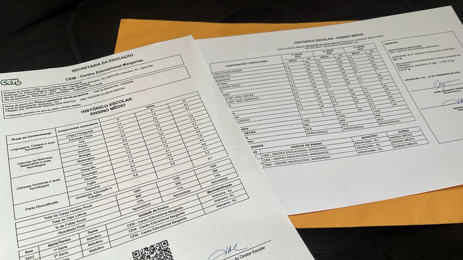 Comprar Histórico Escolar Reconhecido pelo MEC