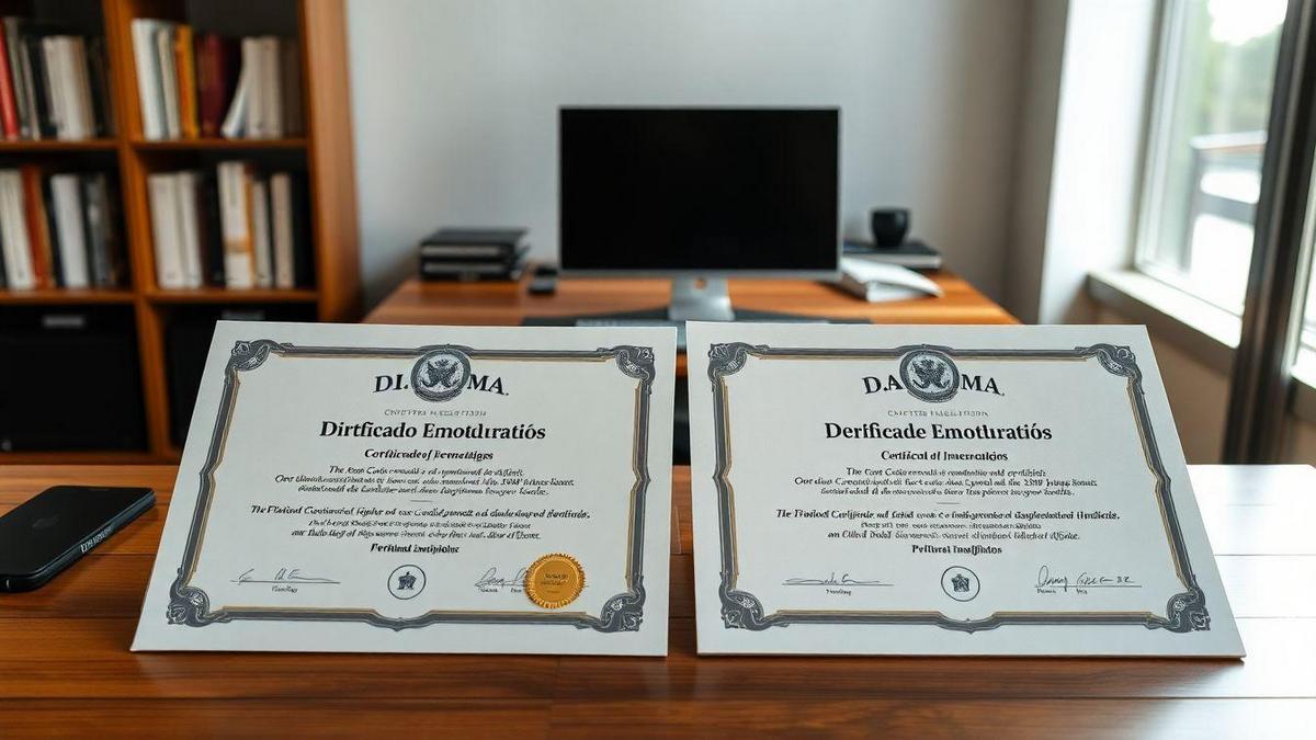 Comparação com Diplomas Falsificados Comparação com Diplomas Falsificados